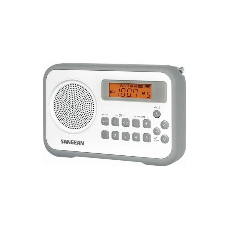 Sangean Prd18 Hvid Fm Am Stereo Digital Radio