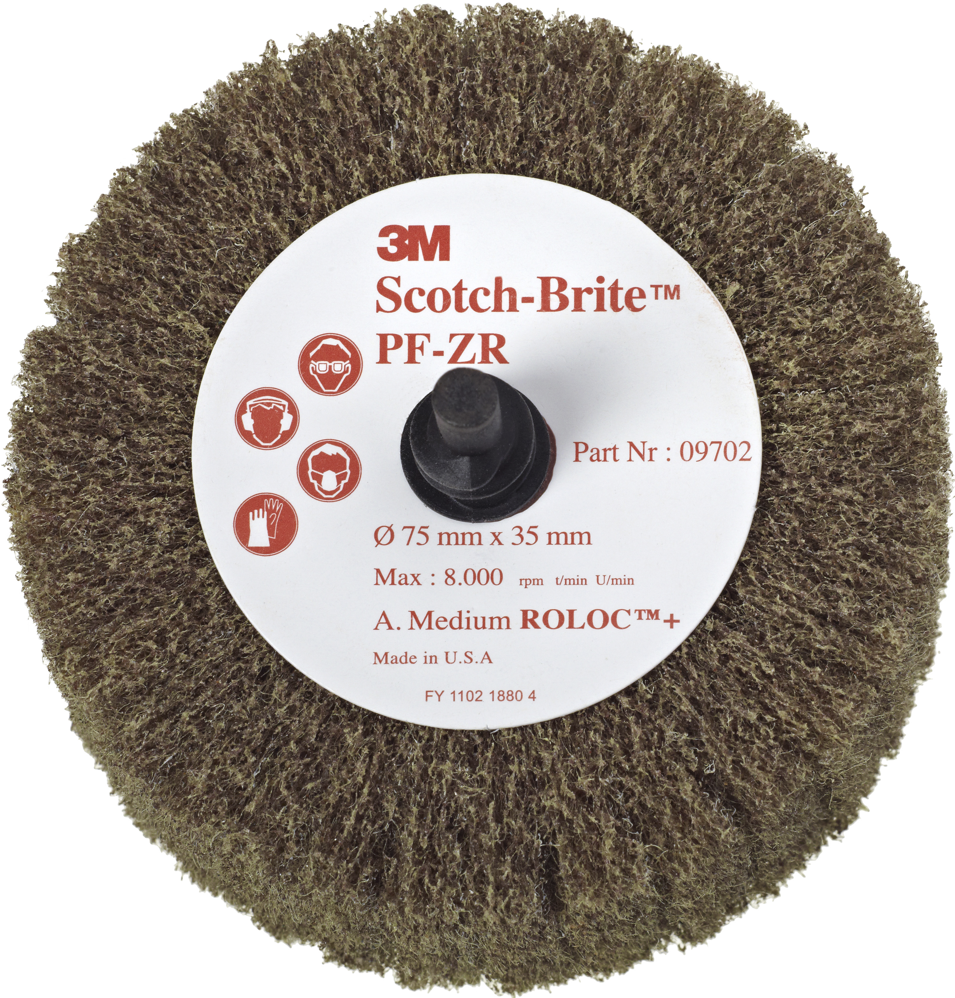 Scotchbrite Flapbørste Roloc Pf-zr Med 50ã 25mm