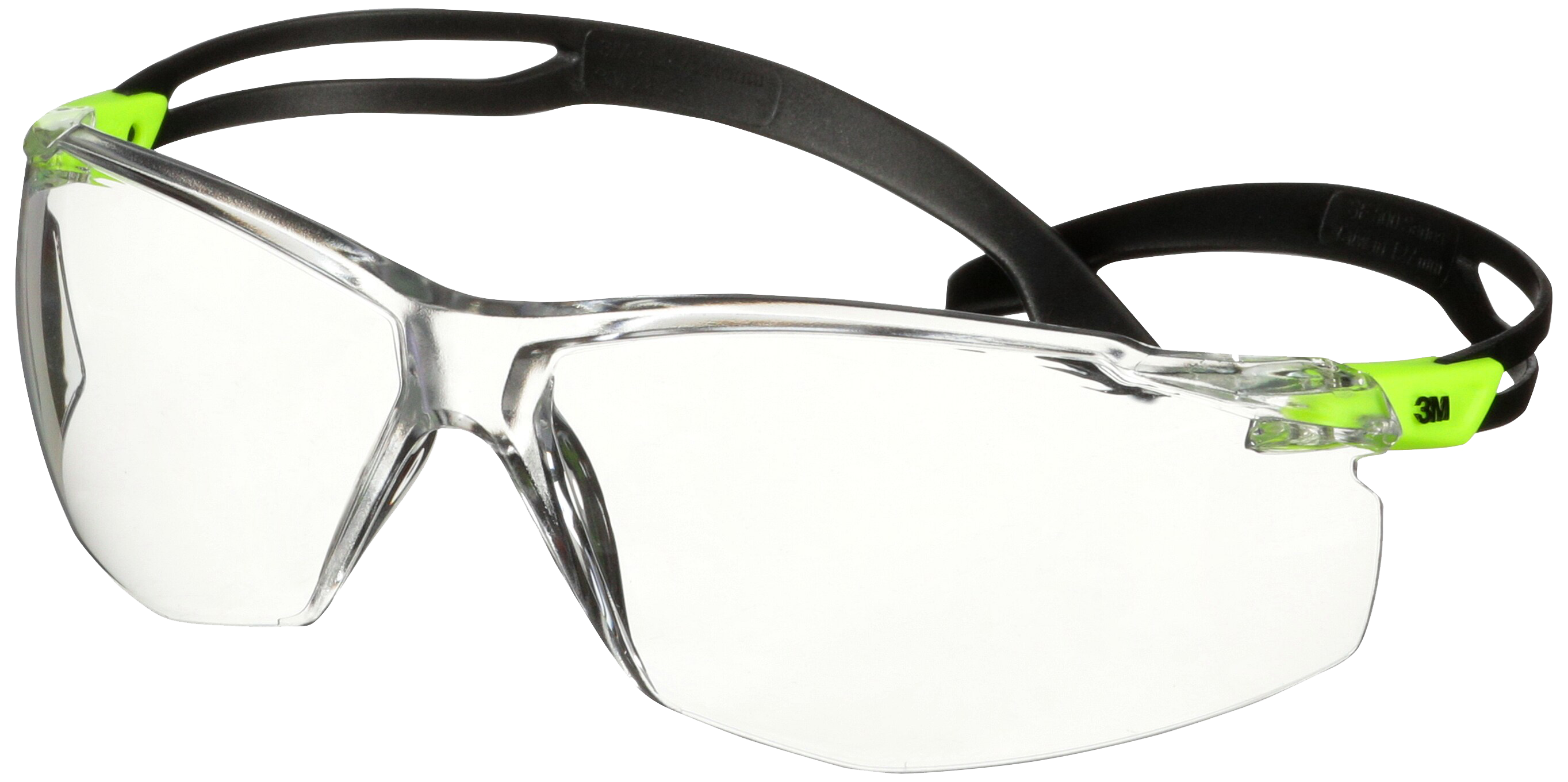 Securefit 500 Besk Brille Grøn Stel Klar Glas