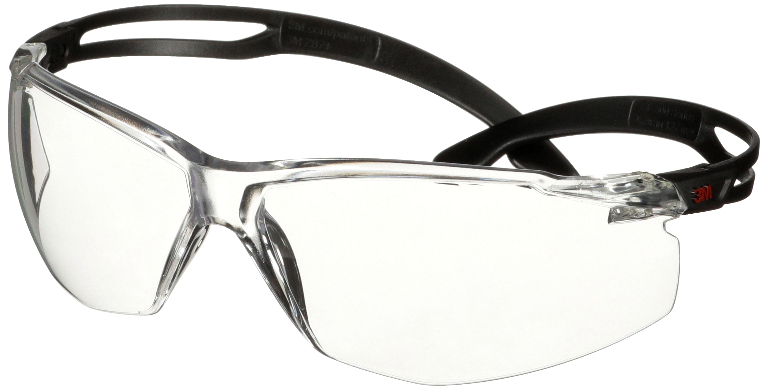 Securefit 500 Besk Brille Sort Stel Klar Glas