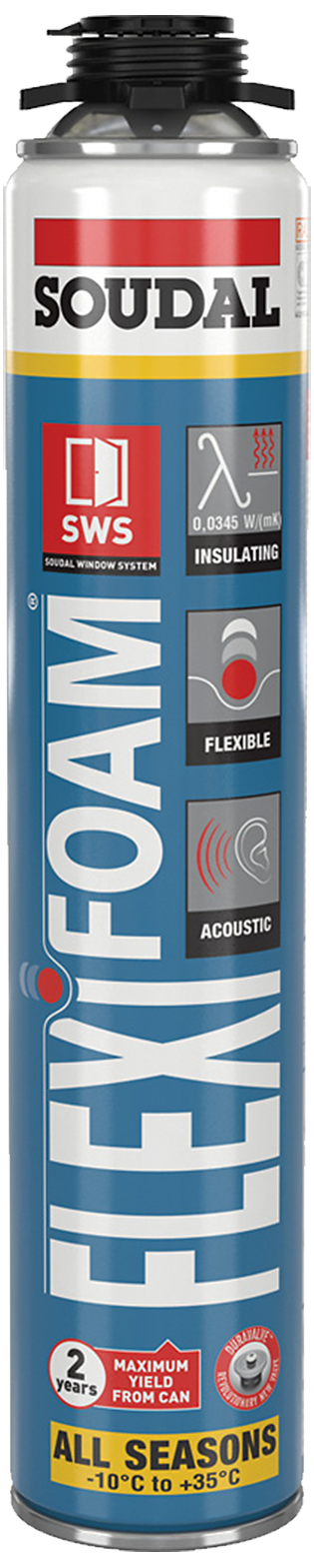 Soudal Flexifoam Gun All Season Fugeskum Blå 750ml