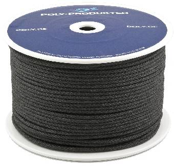 Tågvirke Pp Flätat 8mm Svart