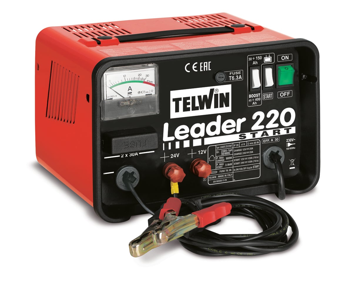 Telwin Batterilader Med Starthjælp 12-24