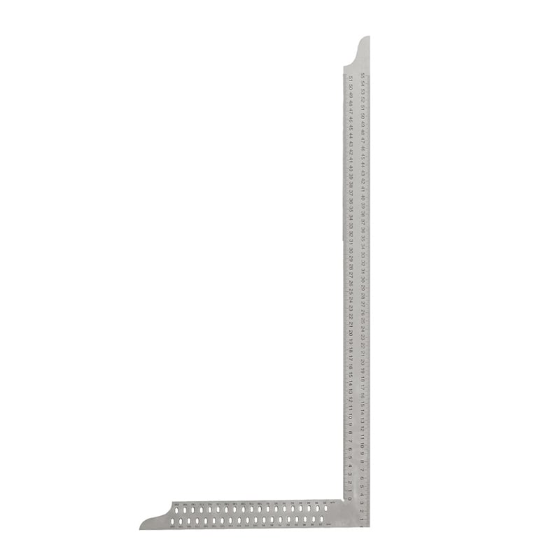 Tømrervinkel 1000x380x35 Mm Med Dobb  Skala Og Opmærk  Huller