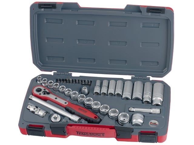 Topnøglesæt 39 dele - Teng Tools T3839 til gode priser!
