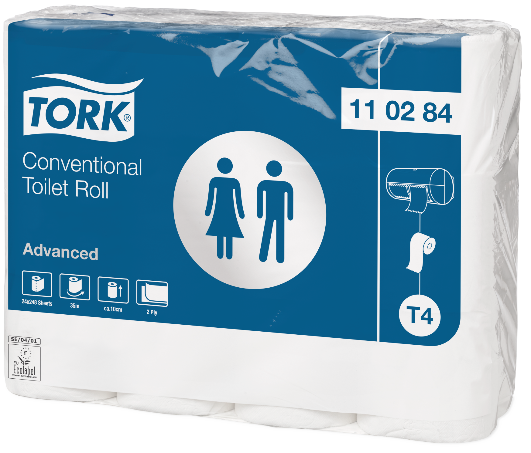Tork Toiletpapir Advanced T4 34 7mtr  24 Rl