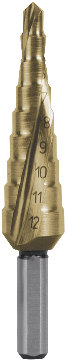 Trappebor Hss-tin Spiral Str09 -12