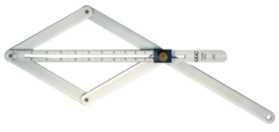 Vinkelmåler Combi   Alu  Justerbar Og Bladlængde 17 Cm
