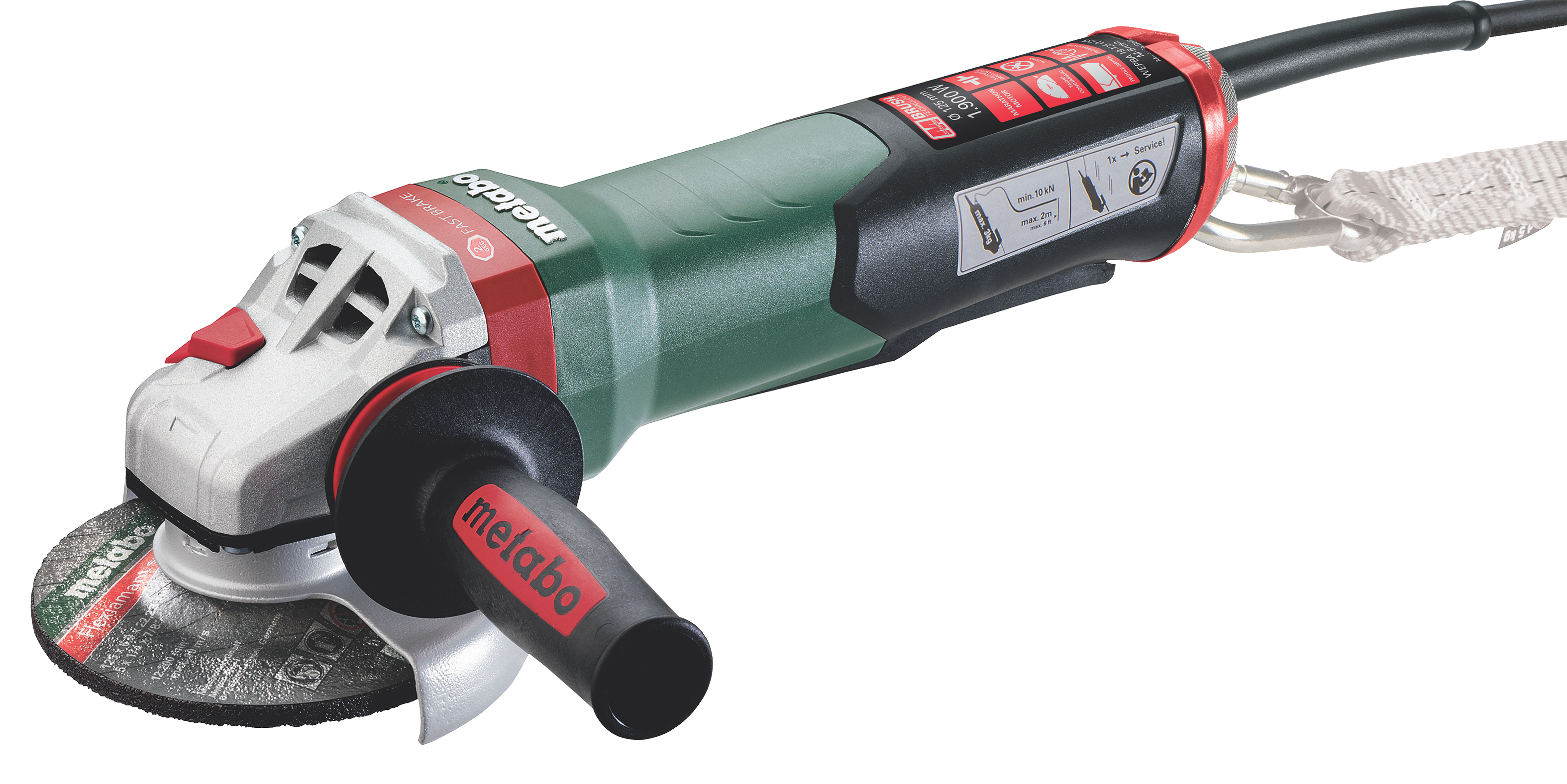 Vinkelsliber 125mm 1900w Wepba 19-125   Ds  -brush