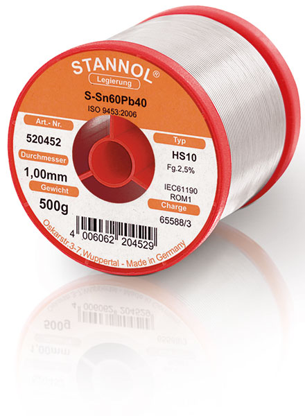 Weller Loddetin Sn60Pb40 med Flus - 500g Rulle Tilbud!