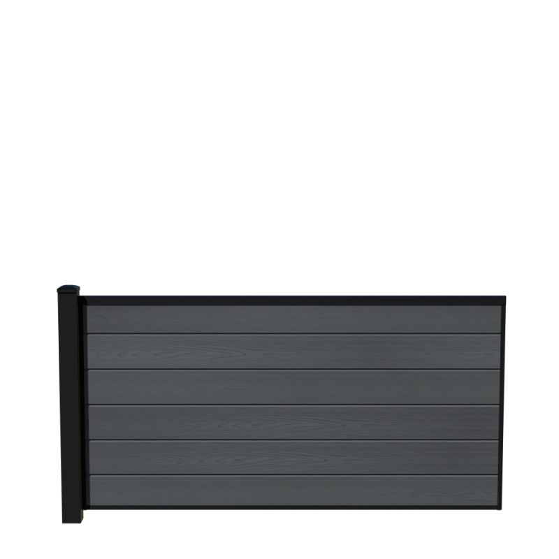 Wimex Fag Glyngøre Superb T90  -profil Wpc Grå Pulverlak Stolpe 900   1893 Mm
