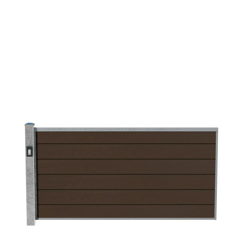 Wimex Fag Glyngøre Superb T90  -profil Wpc Teak Galv  Stolpe    Lys