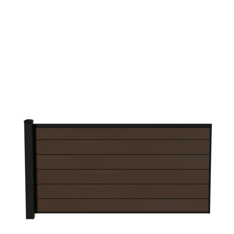 Wimex Fag Glyngøre Superb T90  -profil Wpc Teak Pulverlak Stolpe 900   1893 Mm