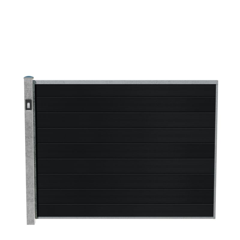 Wimex Fag Livø Prime T140  -profil Wpc Matsort Galv  Stolpe    Lys
