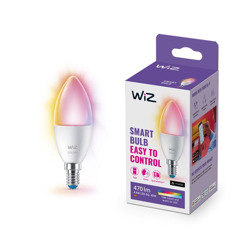 Wiz Color Kertepære C37 E14 Mat 40w
