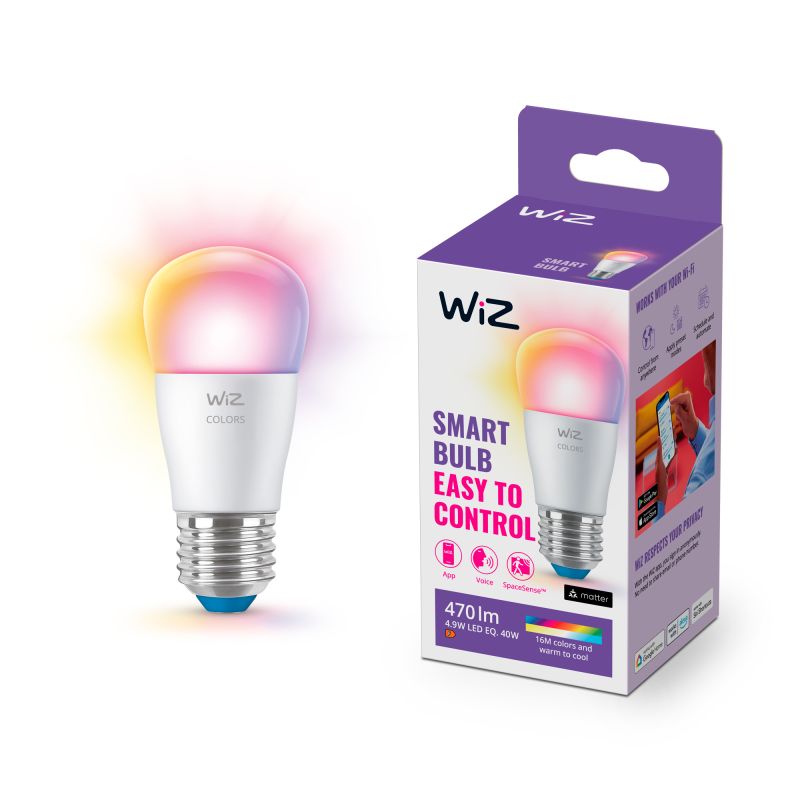 Wiz Color Kronepære P45 E27 Mat 40w