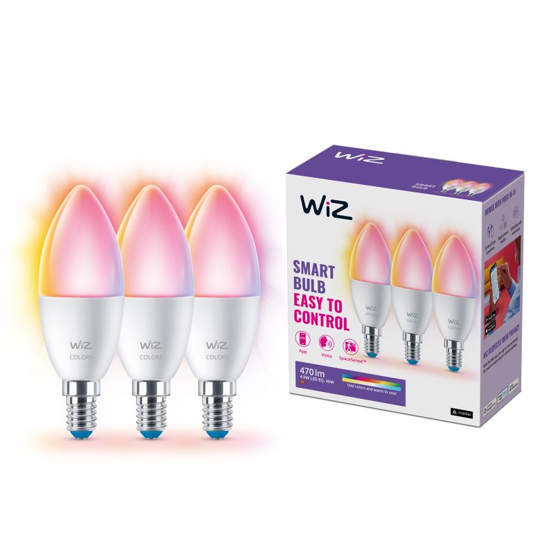 Wiz Color Led Kertepære E14  -pak