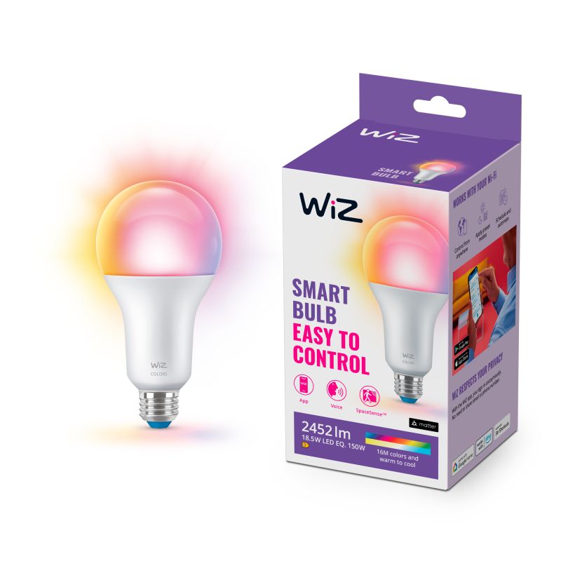 Wiz Color Standardpære A80 E27 Mat 150w