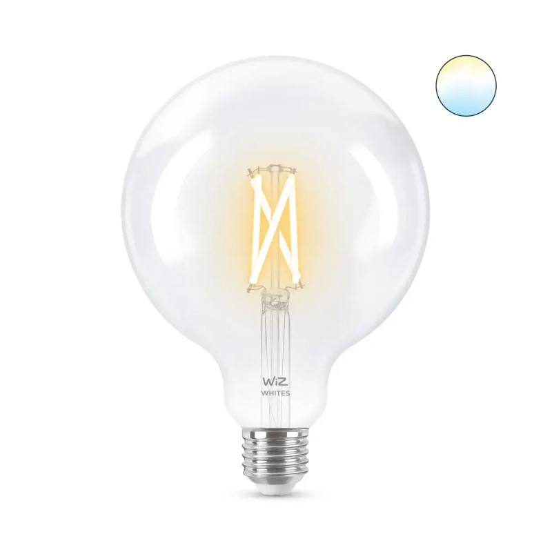 Wiz Tunable White Filament Stor Globepære G125 E27 Klar 60w