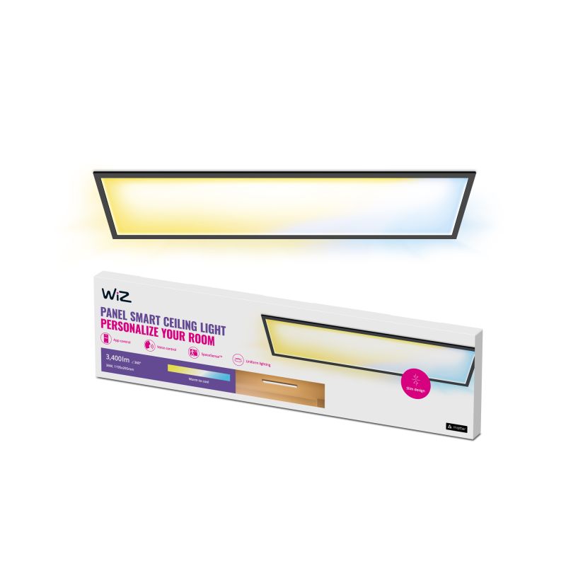 Wiz Tunable White Led Loftpanel Sort 119 5x29   Cm 36w