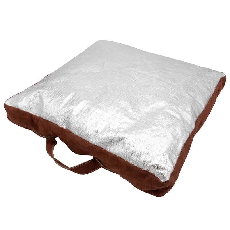 Wldpro Svejsepude 50x50x8 Cm Med Brun Okselæder På én Side Og Pfr Rayon På Den Anden