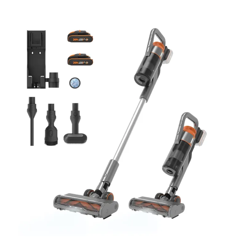 Worx 20v Støvsuger Kulfri Inkl 2x2 0ah Batterier Wx038