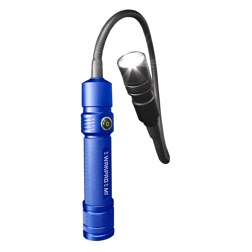 Wrkpro Arbejdslampe  Quot M1 Quot  Cree Xpg Led Med Flex-arm  Zoom-funktion  Magnet Og Genopladeligt Batteri