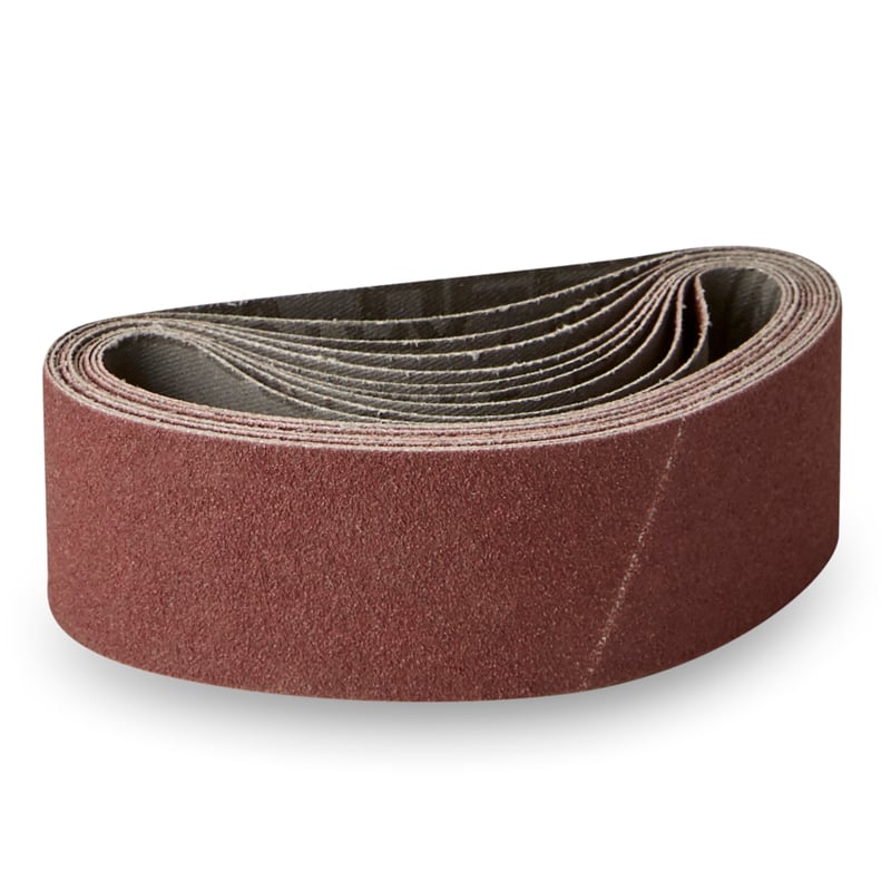 40x305mm Lærreds Slibebånd 10 Stk  Korn P40