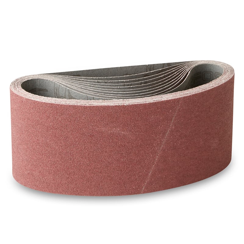 100x552mm Lærreds Slibebånd  10 Stk  Korn P24