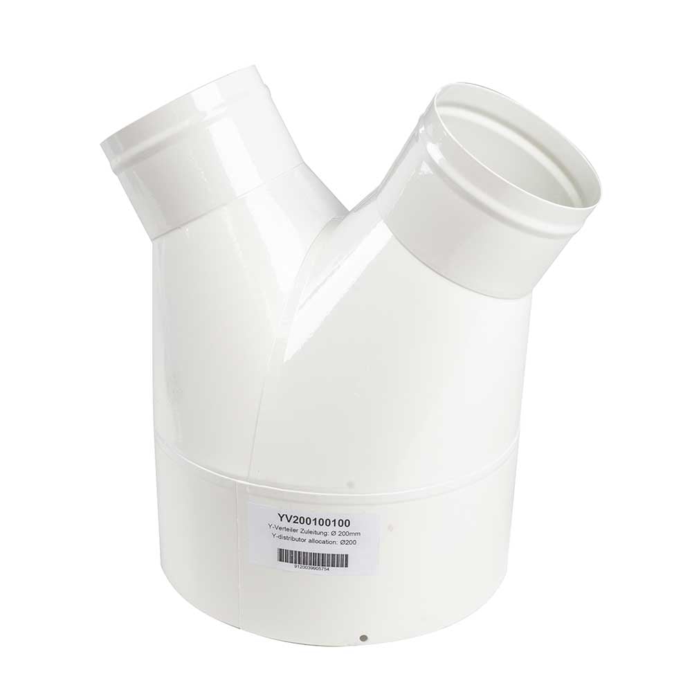 -fordelerrør Pvc ø200   ø100   ø100 Mm Holzmann Yv200100100