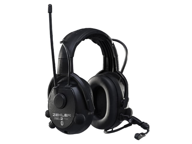 Zekler 412rdb Høreværn Med Bluetooth  Batteri   Oplader Inkl